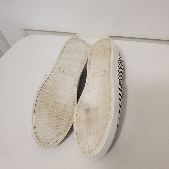 MIA Black & White Striped Loafers Size 10, casual, beachwear, preppy - Picture 6 of 12